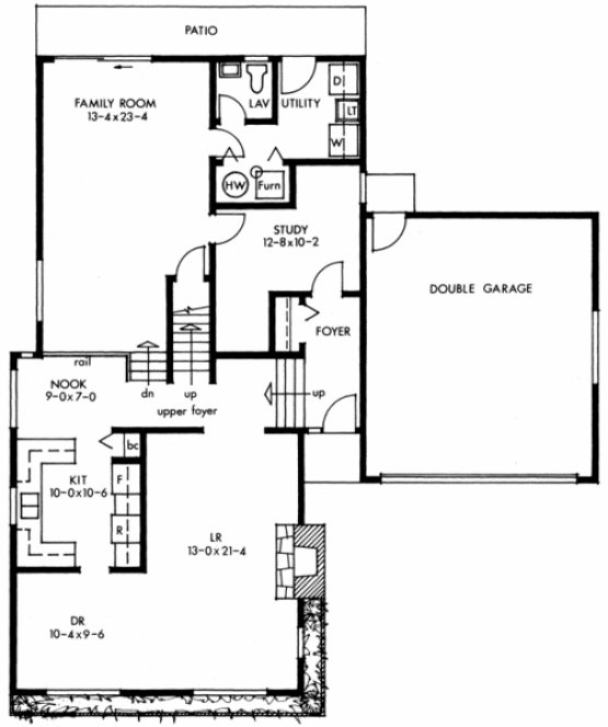 Main Floor Plan for House Plan #200673