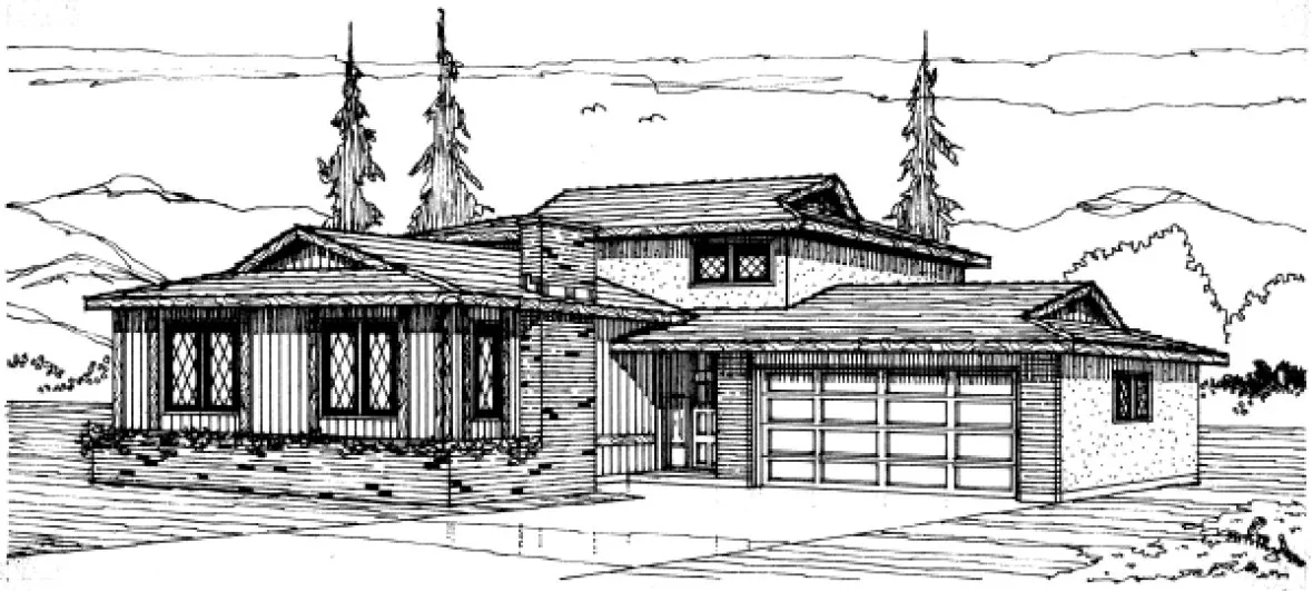 Full Rendering for House Plan #200673