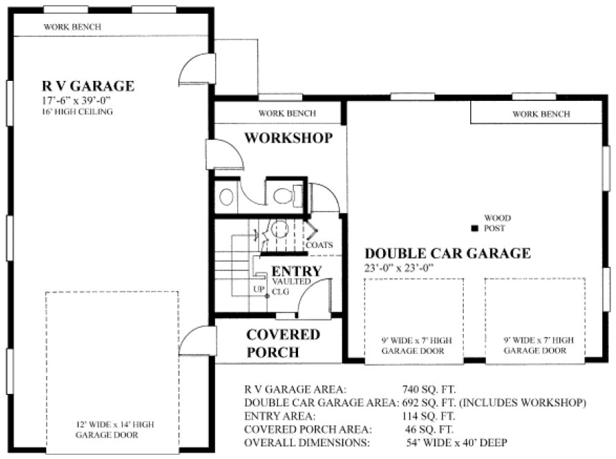 Main Floor Plan for House Plan #266451