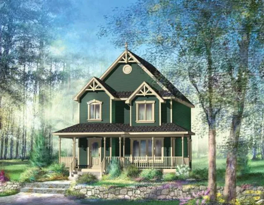 Full Rendering for House Plan #174760