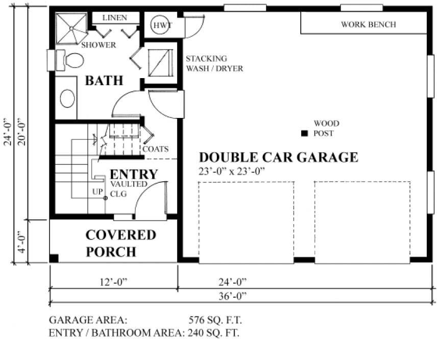Main Floor Plan for House Plan #260618