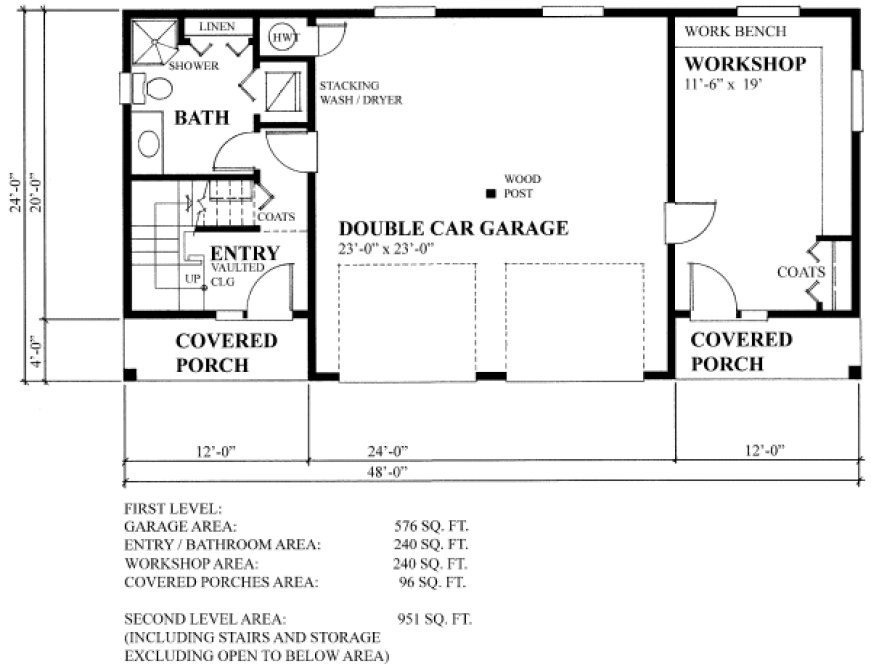 Main Floor Plan for House Plan #266501