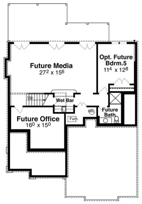 Basement Plan for House Plan #129442