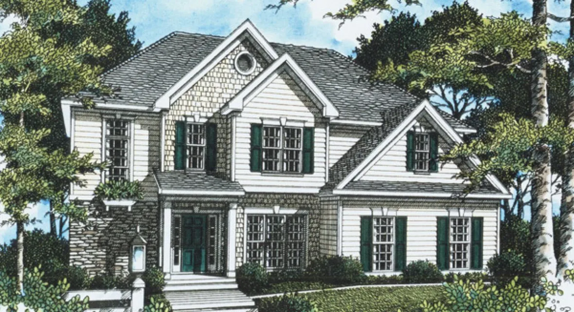 Full Rendering for House Plan #125122