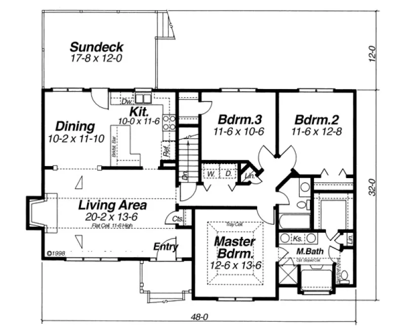 Main Floor Plan for House Plan #129731