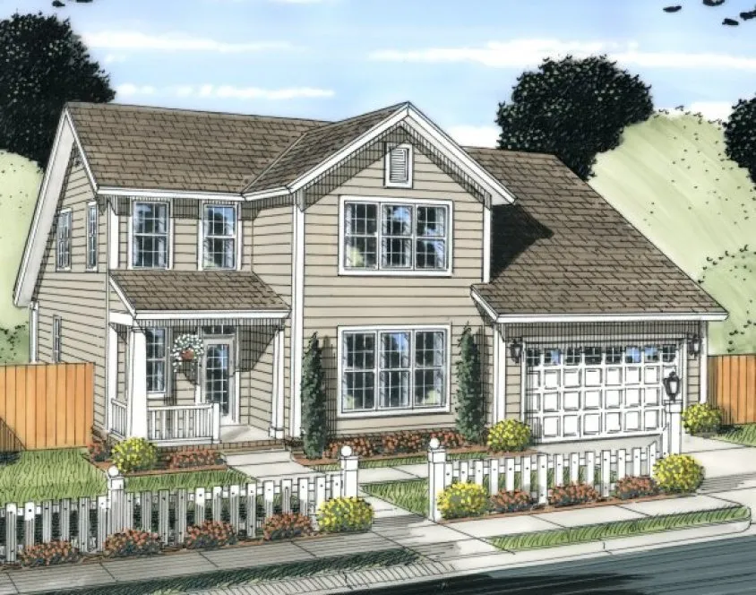 Full Rendering for House Plan #241334