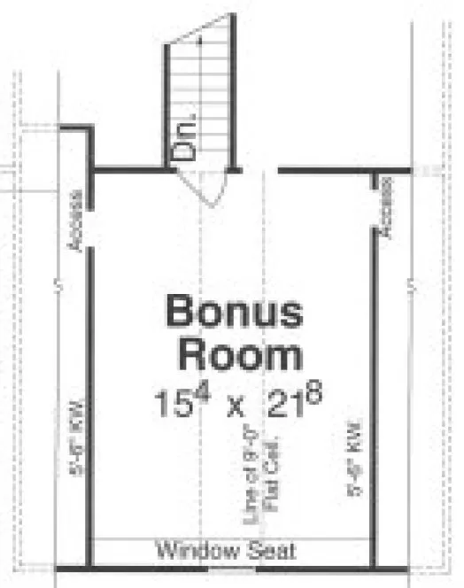 Attic Plan for House Plan #120112