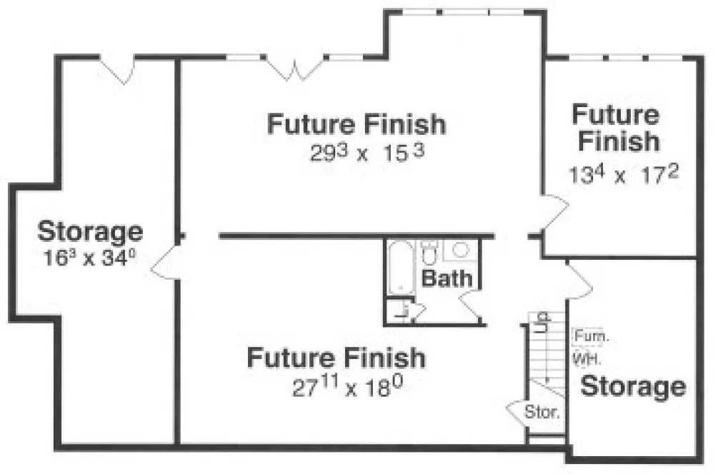 Basement Plan for House Plan #120112