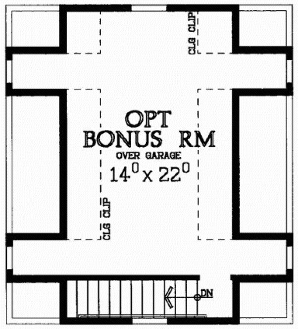 Attic Plan for House Plan #520266