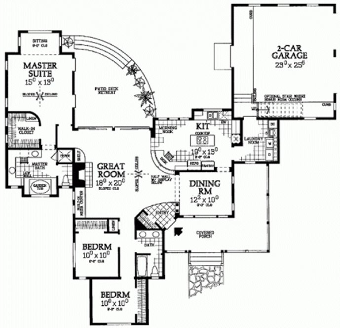 Main Floor Plan for House Plan #520266