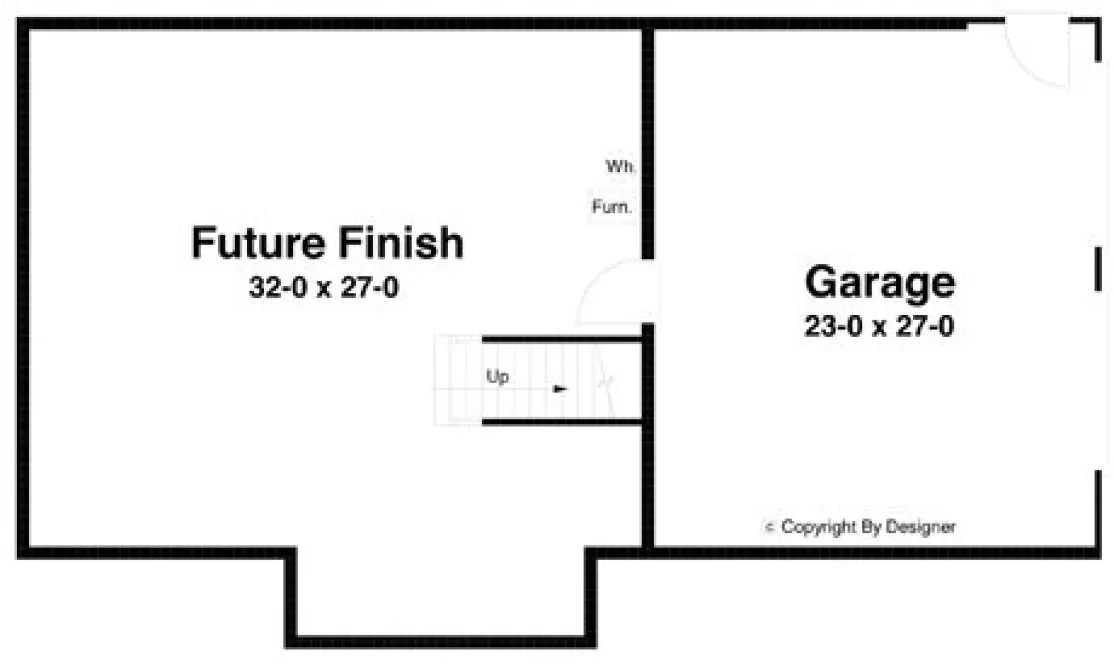 Basement Plan for House Plan #128021
