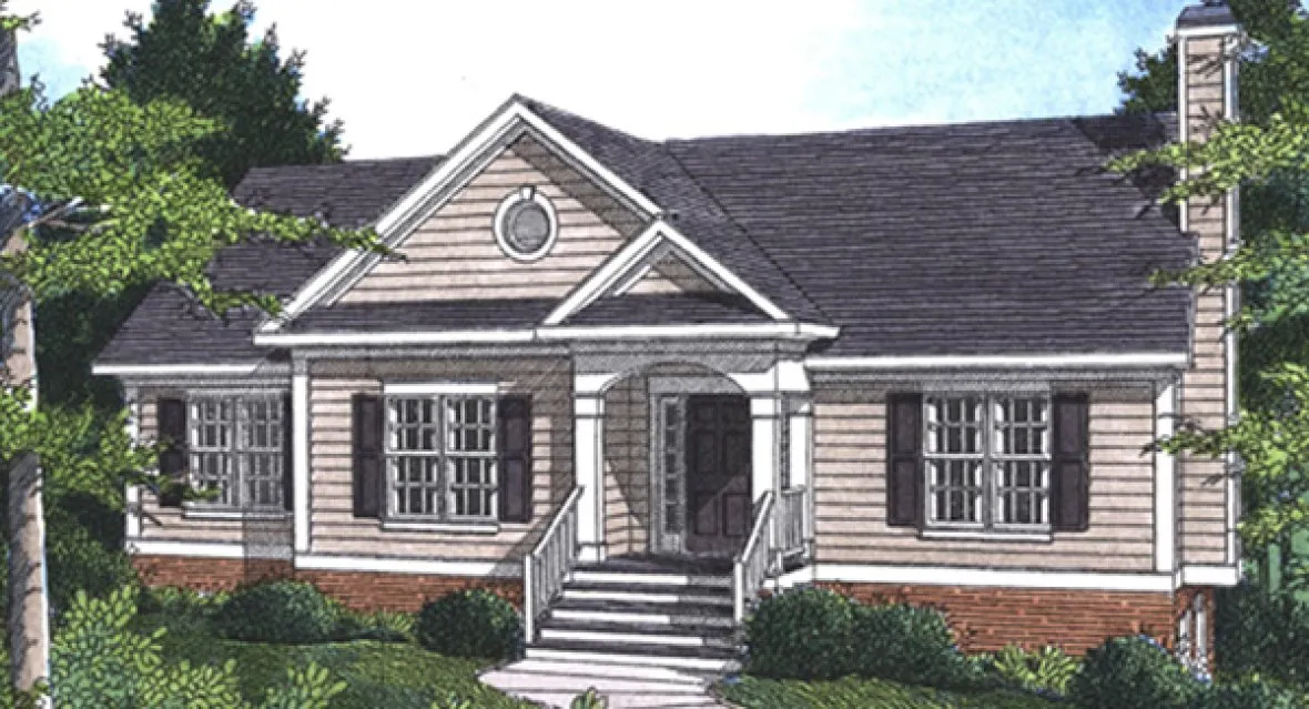 Full Rendering for House Plan #128821