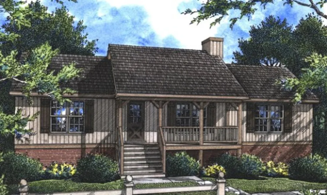 Full Rendering for House Plan #124631