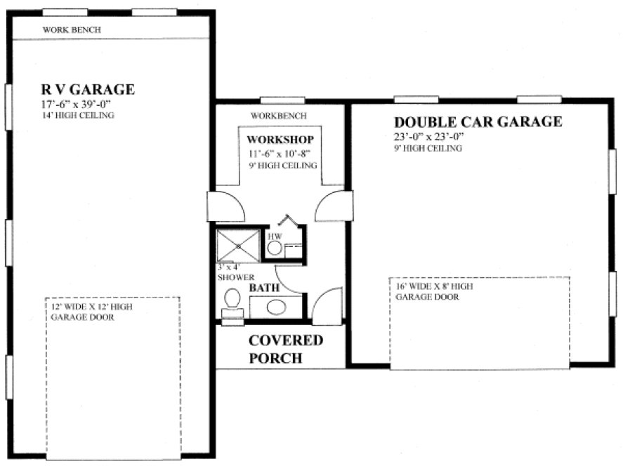 Main Floor Plan for House Plan #264451