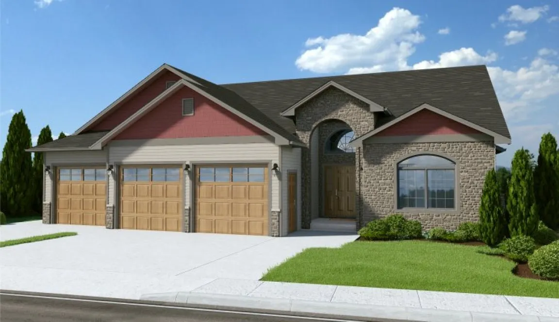 Full Rendering for House Plan #201781