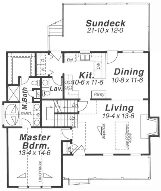 Main Floor Plan for House Plan #123551