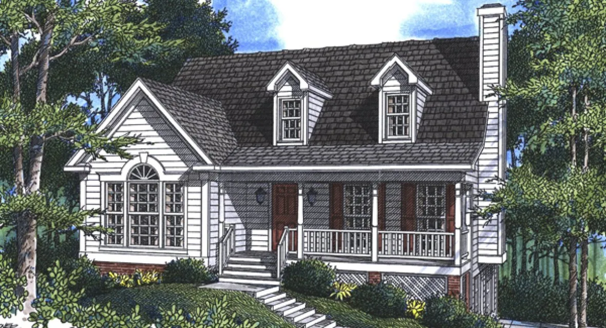 Full Rendering for House Plan #123551