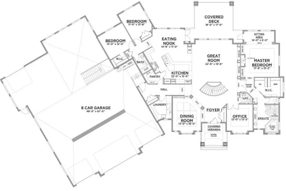 Main Floor Plan for House Plan #552123