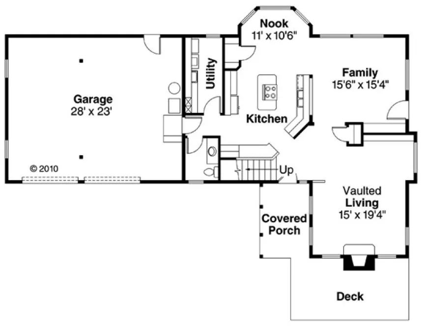 Main Floor Plan for House Plan #346613