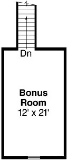 Attic Plan for House Plan #340951