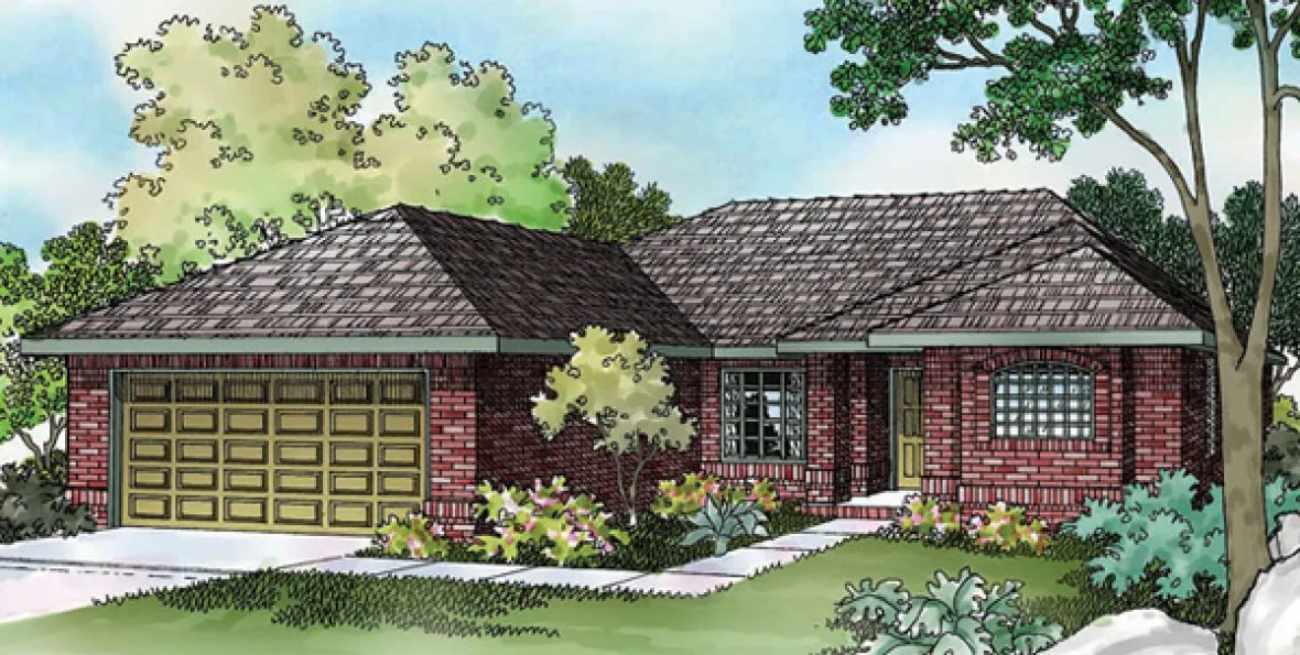 Full Rendering for House Plan #346011