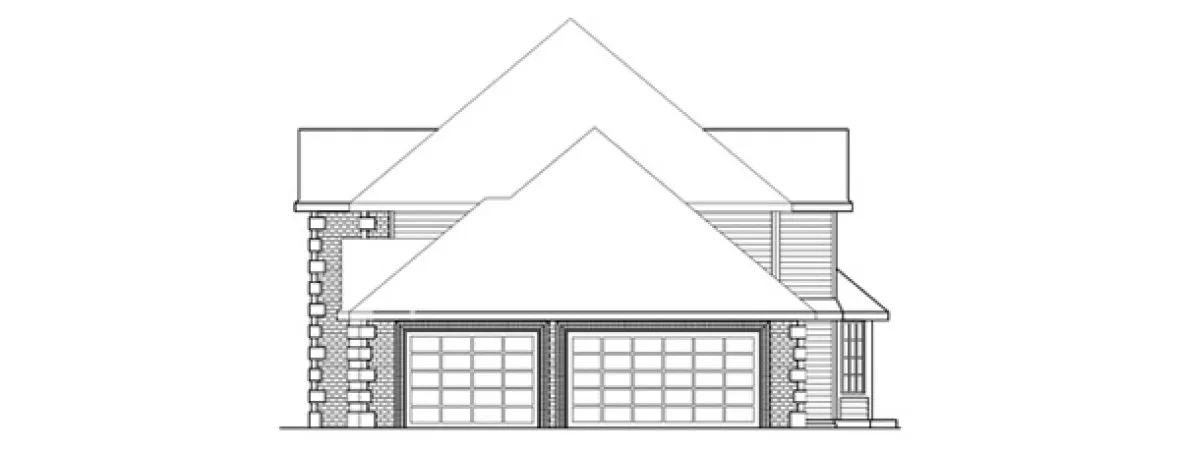 Right Elevation for House Plan #341403