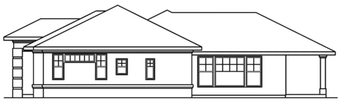 Right Elevation for House Plan #347223