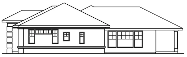 Right Elevation for House Plan #347223