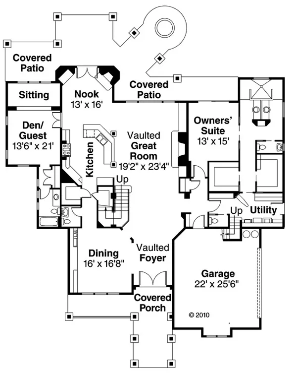 Main Floor Plan for House Plan #343843