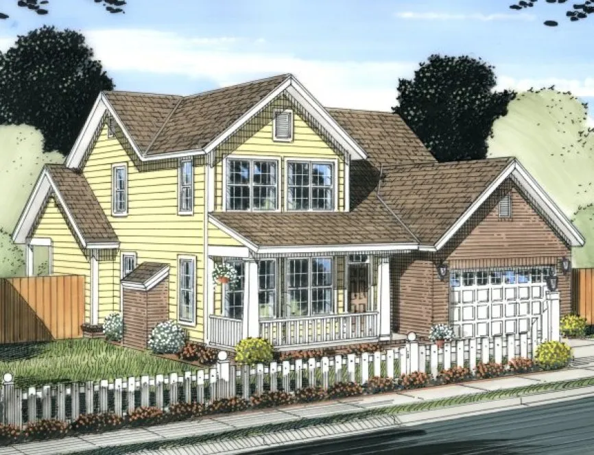 Full Rendering for House Plan #243334