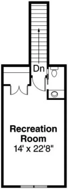 Attic Plan for House Plan #349863