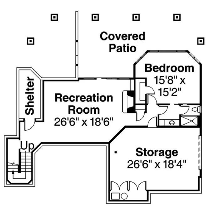 Basement Plan for House Plan #345973
