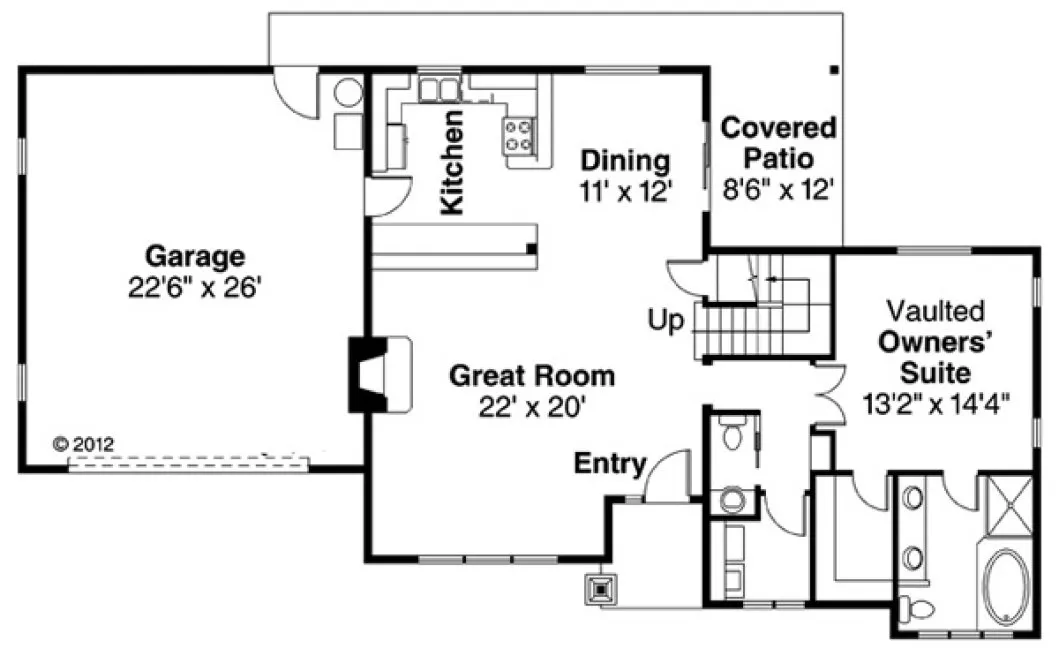 Main Floor Plan for House Plan #342083
