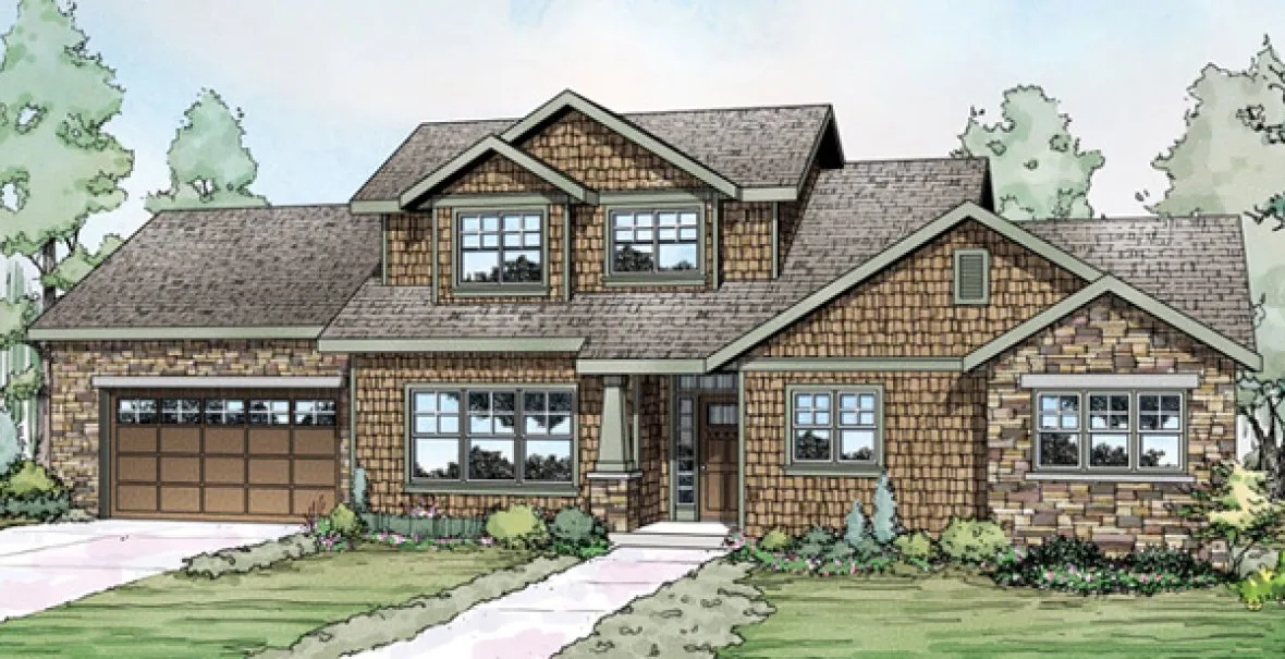 Full Rendering for House Plan #342083