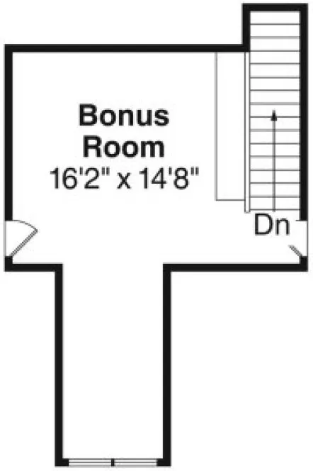 Attic Plan for House Plan #347283