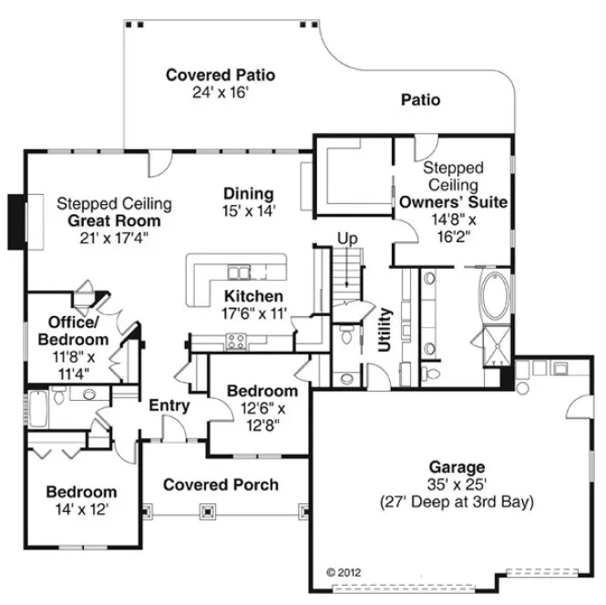 Main Floor Plan for House Plan #347283