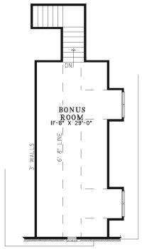 Attic Plan for House Plan #310411