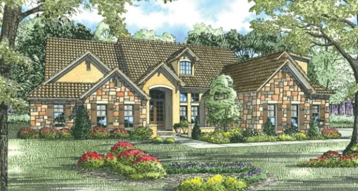 Full Rendering for House Plan #310411