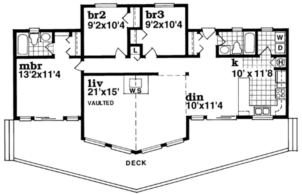Main Floor Plan for House Plan #510522