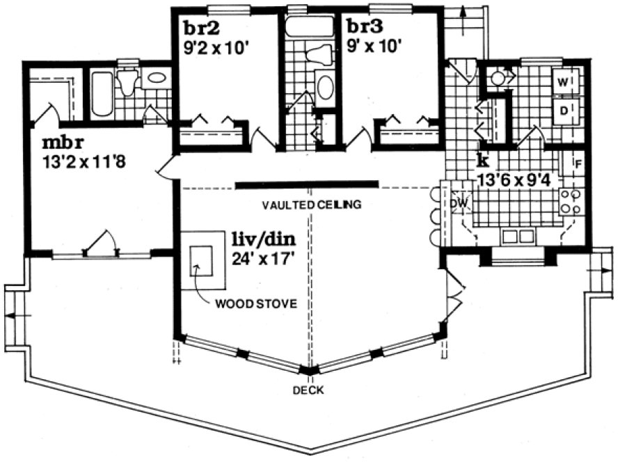 Main Floor Plan for House Plan #510232