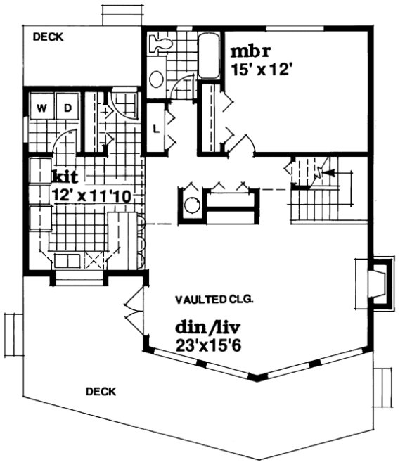 Main Floor Plan for House Plan #510532