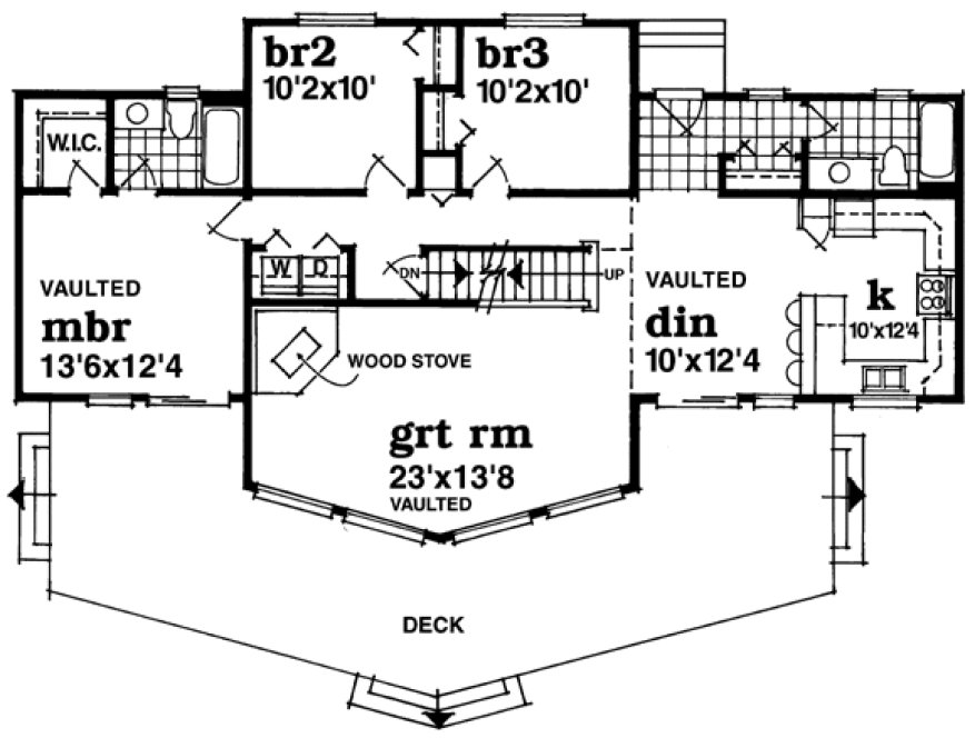 Main Floor Plan for House Plan #510203