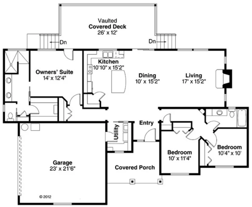 Main Floor Plan for House Plan #343483