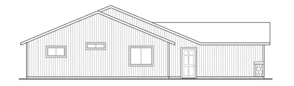 Left Elevation for House Plan #346483