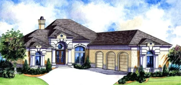 Full Rendering for House Plan #392720