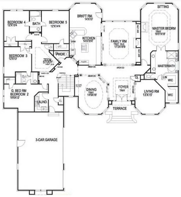 Main Floor Plan for House Plan #397720