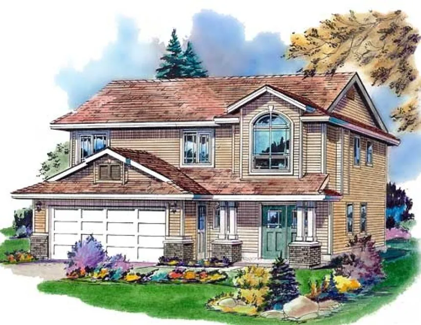 Full Rendering for House Plan #135213