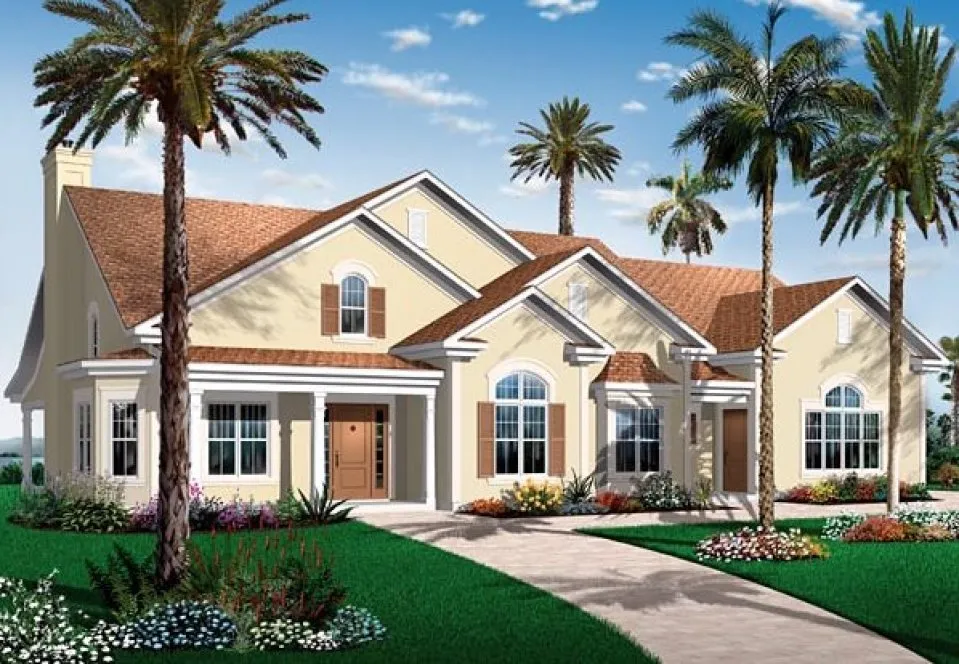 Full Rendering for House Plan #144323