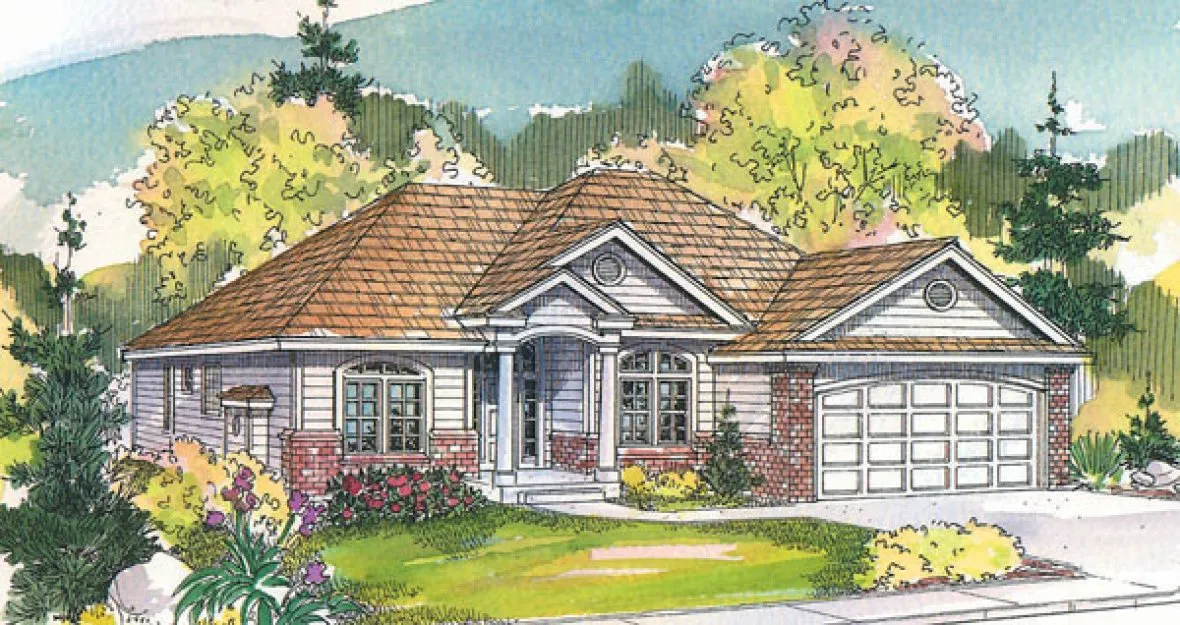 Full Rendering for House Plan #342633