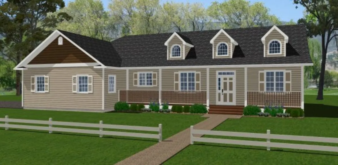 Full Rendering for House Plan #205318